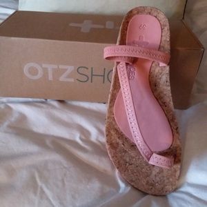 Otz Sandals - Blossom Pink Cork Sole NWT